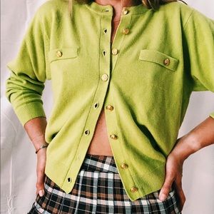 MEAN GREEN CARDIGAN ⚡️🥝